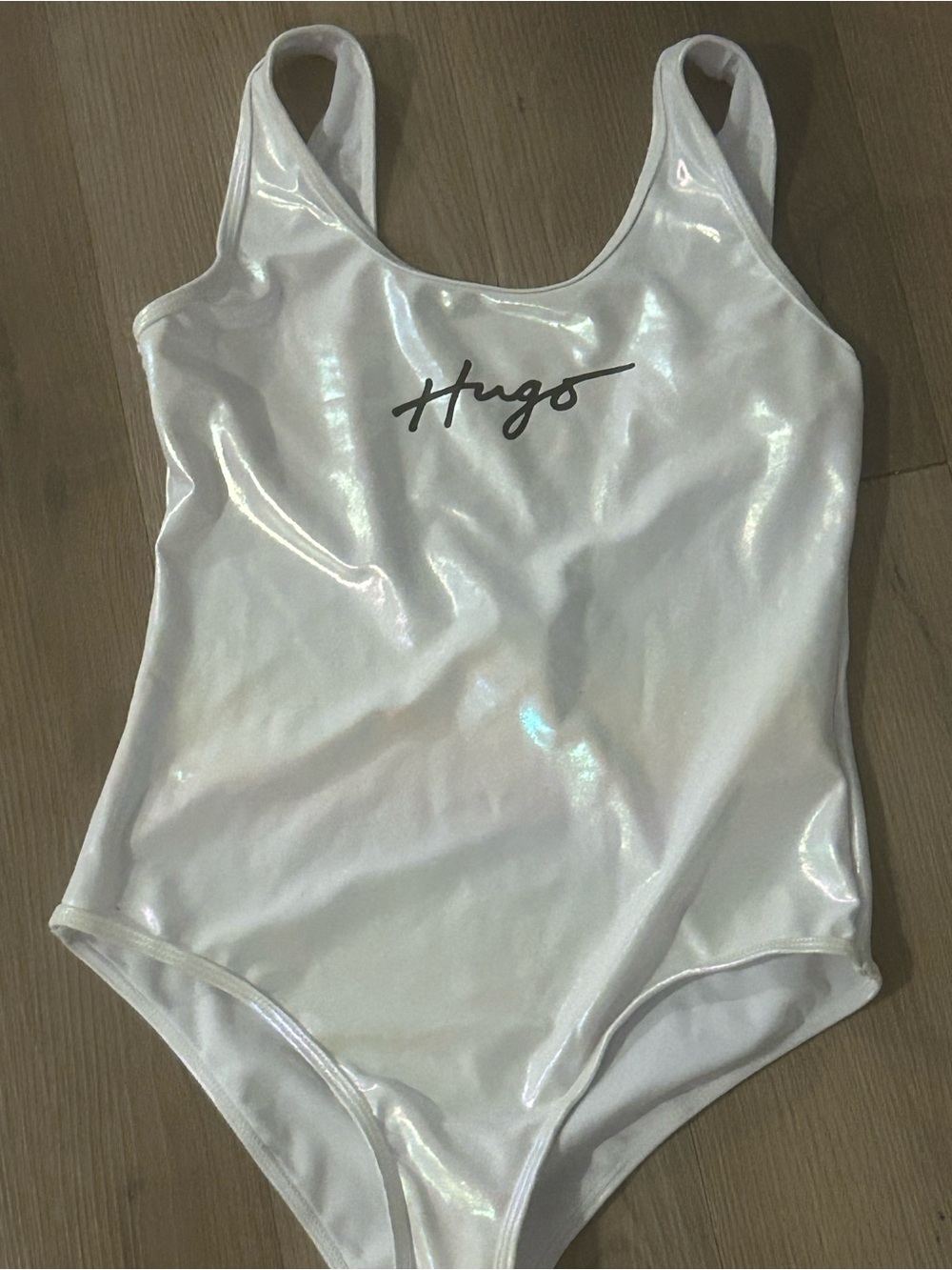 HUGO Iridescent silver Kids One-Piece Swimsuit